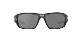 Oakley - Gafas de sol Rectangulares Valve para hombre, Matte Grey Smoke/Black Iridium Polarized (S3)