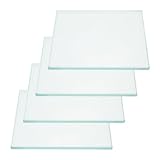 Placa Mezcladora de Vidrio Dental para Polvo Oral(Placa 124x78x5mm) | Superficie Lisa, Transparente y No Porosa, Borde Pulido, Mezcla Precisa sin Residuos para Procedimientos Clínicos Frecuentes