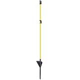 VOSS.farming 10x Poste de Fibra de Vidrio para Pastor eléctrico Ovalado, Largo 112cm, Punta Extra Larga