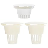 3 Piezas Filtro de Escupidera Dental de ABS Blanco, Plástico Liso | Uso en Procedimientos Orales, Esterilizable y Compacto, para Saliva y Residuos en Tazón Dental