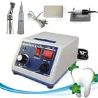 JJsdwin N10 micromotor de laboratorio, mango de micromotor con grillete y pedal, pulido micromotor para pulir dentaduras postizas, jade, vidrio, arte de uñas y esculpir núcleo