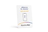 RESEÑA PRO Tarjeta NFC y QR para Reseñas Personalizada con tu Negocio – Ya Configurada, Sin App ni Programar – Para Móviles con NFC y Cámara – Clínicas, Restaurantes, Tiendas – Blanca