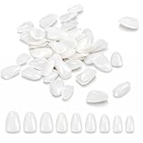 XUZOPIM 50 Piezas Carillas Dentales Dientes Bolsa Carillas De Resina Anterior Superior Temporal Corona Compatibles Con Cuidado Dental Oral