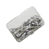 100 cepillos para pulir dientes con mango de metal, punta | Blanqueamiento dental eficaz y eliminación de manchas para la limpieza dental profesional con cerdas finas de nailon