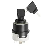 Hoypeyfiy 14603/603 12/24 V - Cerradura de encendido universal, repuesto para Deutz DX 07, repuesto para Same Case, reemplazo para Zettelmeyer