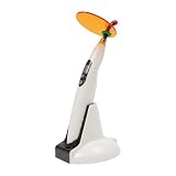 Lámpara de fotopolimerización dental LED 420-480nm recargable | Carcasa de plástico, compuestos compatibles, uso en gabinete, temporizador integrado, guía de fibra óptica, cabezal giratorio