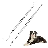 2 Piezas Kit de Dentista para Eliminar el Sarro, Quita Sarro Dental Kit, Placa Removedor Dientes para Adultos niños y mascotas