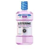 Listerine Cuidado Total Enjuage Bucal Sin Alcohol 500ml | 10 Beneficios en 1, 12 h de Protección, Fortalece los Dientes, Protege las Encías, Reduce Placa y Sarro, Sabor Suave