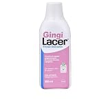 LACER GINGI - Colutorio 500ml, Enjuague Bucal Diario, Reduce el Sangrado Gingival, óptimo para Gengivitis y la Periodontitis, Sabor a Menta, Con Fluor, Antibacteriano y Anticaries