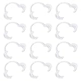 Vicloon Abridor de Boca Dental,12 PCS Retractores de Mejilla en forma de C, Blanqueamiento de Dientes para Adultos Retractores de Labios en la Mejilla Intra-oral Speak Out Adult Divertido Juego-Blanco