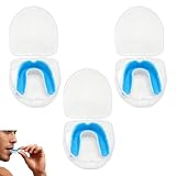 Protector Bucal para Niños Adultos y niños, Pack de 3, aplicable a Boxeo, Rugby, Hockey, MMA, Muay Thai, Protección Dental (blanco)