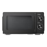 Aspes Microondas 20 Litros Básico Libre instalación, Negro AMW2701N. 700W, 5 Programas, Manual, Modo Descongelación, Cavidad Esmaltada, Fácil Limpieza, Temporizador 30min