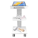 Carrito de laboratorio con enchufes para instrumentos clínicos, carro rodante para instrumentos dentales, carro auxiliar para dentistas, carro médico para instrumentos de odontología y belleza