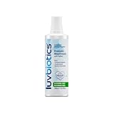LUVBIOTICS- Enjuague bucal sin fluoruro con probióticos orales y xilitol-Promueve un buen microbioma oral para lograr un aliento más fresco, encías y dientes saludables. Presentación de 500 ml