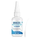 Pegamento Dentadura Postiza, Cemento Dental, Pegamento Dental, 50g | Adhesivo Dental, Pegamento Fuerte, Relleno de Huecos, Secado Rápido, Resistente a la Intemperie y Al Agua, Curado Rápido