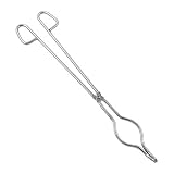 QWORK® Pinzas para crisol de acero inoxidable de 40cm para laboratorio, industria