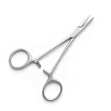 Alicates Rectos de Acero Inoxidable,Alicates para Pescar | Mascota Perro Gato Pinzas de Pelo,Cabeza Recta,Diseño de Diente de Sierra,Inoxidable,12.5 cm
