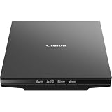 Canon LiDE 300 Escáner Plano A4 para Escanear Documentos, USB 2.0 | Escaneo de cama plana A4, profundidad de color de 48 bits; alimentado por USB, compacto y ligero para escritorio