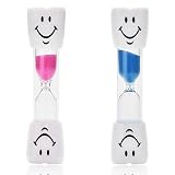 GXGM Temporizador y Reloj de Arena para Cepillado de Dientes - 3 Minutos, Cuenta atrás, 2 Piezas