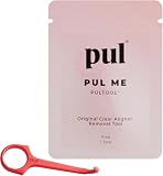 PUL Herramienta de extracción de alineadores - Rosa | Gancho seguro e higiénico para Invisalign y retenedores | Diseño suave sin BPA para uso diario | Paquete de 1