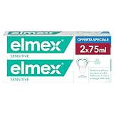 Elmex Sensitive Pasta de Dientes Pack 2x75ml | Para Dientes Sensibles, Protección contra la Caries con Fluoruro de Amina