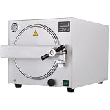 ZhlCrioxenic Dental Lab Autoclave Vacuum Sterilizer, Dental Autoklav, con Temperatura Y Tiempo Ajustables, para Herramientas De UñAs De Salones De UñAs, Laboratorios, Hogar 18L-1100W
