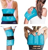 Comfytemp Hielo para Lesiones Reutilizable, Bolsa Gel Frio Grande 27 x 37cm | Con Correas para Fijar en Hombros, Rodillas, Codos, Caderas y Espalda, Alivia Esguinces, Hinchazón y Contusiones Eficazmente