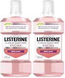 Listerine Clinical Solutions Encías Sabor Suave (1x500 ml), enjuague bucal con flúor que protege las encías, enjuague bucal sin alcohol sabor Menta Suave, colutorio encías con 60% más de zinc
