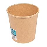 García de Pou 50 unidades - Vasos Bebidas Calientes 1 Pared 120 Ml 230 + 18 Pe G/M2 Ø6,2/4,5X6 Cm Marrón Cartoncillo (232.98)