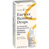 Foster & Thrive Gotas de eliminación de cerumen, suaviza y afloja el exceso de cera, seguro, suave y no irritante, peróxido de carbamida 6.5%, 0.5 onzas