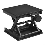 Mesa elevadora de plástico resistente al desgaste para laboratorio de | 90x90m m para la plataforma, rango de elevación de 2.5-9cm, ajuste de la perilla, plástico resistente al desgaste