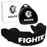 FIGHTR® Protector Bucal Premium | Incluye Caja Higiénica – Protector Dental | Respiración óptima y fácil de moldear | Para Boxeo, MMA, Muay Thai, Hockey y Deportes de Combate