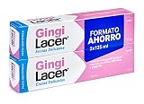 Lacer GINGI - Duplo 125 ml, Pasta de Dientes con Flúor, Reduce el Sangrado de Gingival, Protege las Encías, Reduce la Formación de Placa Dental, Tonificante