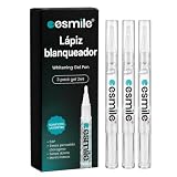 esmile Recarga Gel Blanqueador con PAP, 3 Bolígrafos para Kit LED | Tres bolígrafos de gel para la lámpara LED esmile. PAP sin peróxido, 16 minutos por aplicación.
