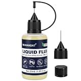 Flux para Soldar Estaño 30 ml,Flux Soldadura Electronica,Flux Soldar | Equipado con 2 Boquillas Cónicas,para Productos Electrónicos,Ensamblaje de PCB,Soldadura SMD