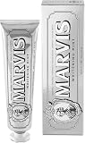 Marvis Pasta de Dientes Whitening Mint, 1 x 85 ml | Elimina Placa, Previene Caries, Blanqueamiento Natural, Cuida Dientes y Encías, Textura Cremosa, Producto Italiano