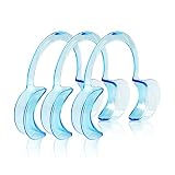 Retractor dental en forma de C para adultos – pack de 3 abre bocas – separadores de mejillas y labios, material de grado médico, reutilizables y esterilizables para limpiezas y procedimientos