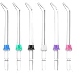 6 Boquillas Recambio para Irrigador Dental, Puntas Repuesto Hidropulsor | 6 boquillas de repuesto con chorro preciso para limpiar dientes y encías, accesorio compatible para irrigadores dentales.