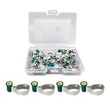 Windplusya Sistema de matriz seccional dental, bandas de matriz de matrices dentales ajustables, bandas de matriz anatómicas contorneadas de doble cara, bandas de matriz tipo perilla de acero