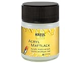 KREUL 79409 - Barniz acrílico mate a base de resina sintética, 50 ml de vidrio, transparente mate, barniz protector y de recubrimiento para pinturas secas, apto para interiores y exteriores