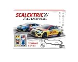 SCALEXTRIC - Circuito Advance - Pista de Carreras Completa - 2 Coches Incluidos - Escala 1:32 (Set Touring Series Advance)
