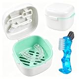 1 Pcs Caja Ferula Dental, Caja Aparato Dental con Filtrar，Blanco | Caja Dentadura Postiza, Funda Aparato Dentales, Cajas para Dientes Postizos, Contenedor de Retención por Alineadores Dentales
