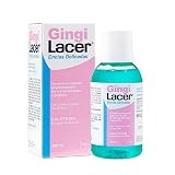 LACER GINGI - Colutorio Diario 200 ml, Reduce el Sangrado Gingival, óptimo para Gengivitis y la Periodontitis, Sabor a Menta, Con Fluor, Antibacteriano y Anticaries
