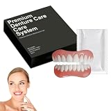 Juego de Dentaduras Postizas Personalizadas – Prótesis Dental Completa de Ajuste Personal, Carillas Dentales Snap-On, Suaves y Cómodas, Fáciles de Usar (1 Unidad)