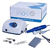 LIYYSOU Saeshin Strong 210 Micromotor, 35000 RPM - Taladro de uñas de aluminio para cuidado profesional de uñas, laboratorio dental, funciona con pedal, tamaño de cortador de 2.35 mm, alimentado por