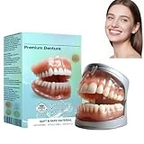 Prótesis dentales completas, solución flexible de última generación para prótesis completas, ideal para mayor comodidad y estética, dientes cómodos y de aspecto natural (1pcs)