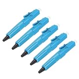 QUARKZMAN Conector Rápido de Fibra Óptica LC Upc Monomodo Paquete de 5 | Adaptador de Conectores Rápidos, para Red CATV