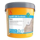 SIKA - Impermeabilización fibra - SikaFill 370 Fibers - Blanco - 5kg | Pintura acrílica con fibras de vidrio - Para cubiertas y terrazas - Puentea fisuras - Protección duradera