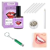 Kit de Gemas para Dientes Gemas Juego de Gemas Dentales, Juego DeJoyas Dentales con Pegamento, Tooth Gems Kit Diamante Dientes Kit para Decoración De Uñas Y Dientes De Bricolaje Tooth Gem (Champán)