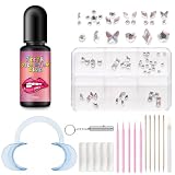 ROKZELT Kit Gemas Dentales, 48 Piezas Gemas Dentales, Tooth Gems, Diamantes para Dientes, Grillz, Joyería Dientes, Rhinestones, Dientes Accessorios, Für Fiestas Decoración